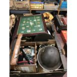 Three boxes of Militaria