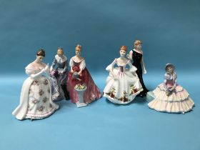 Six Royal Doulton figurines