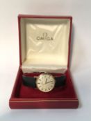 A gents Omega wristwatch, with box and papers
