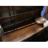 A copper warming pan