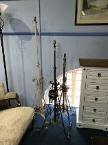 Three telescopic lamps