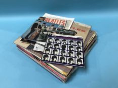 Seventeen various Beatles albums and a selection of singles etc