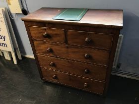 A Victorian mahogany chest of drawers