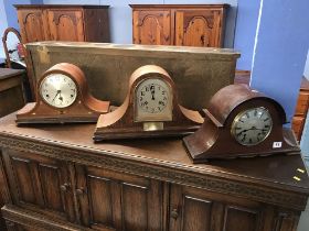 Three various clocks