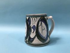 A tin glazed earthenware pottery tankard, designed by Alan Caiger-Smith (1930-2020) for