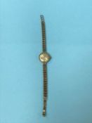 A ladies 9ct Tudor wrist watch, total weight 14g