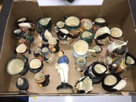 Collection of Royal Doulton Toby jugs