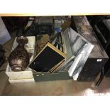 Tool box, adze, lamp etc