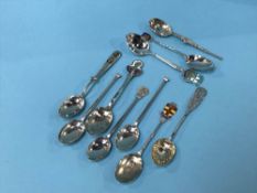 Quantity of silver spoons, 3.4 ozs
