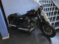 A Harley Davidson 883cc 'Sportster', first registered November 2012, mileage stated 3,957, two keys,