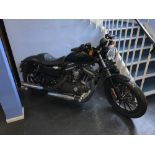 A Harley Davidson 883cc 'Sportster', first registered November 2012, mileage stated 3,957, two keys,