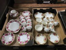 Royal Albert Old Country Roses and Old English Rose tea sets