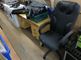 Modern desk and office chair