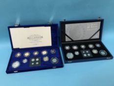 UK silver sets both including Maundy sets, 2000 and 2006