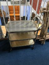 Retro metal tea trolley