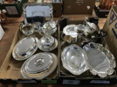 Silver plate including tureens etc
