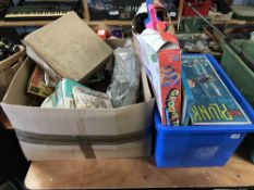 Collection of vintage toys and games