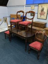 Four Victorian chairs