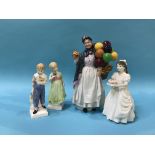 Four various Royal Doulton figures