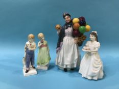 Four various Royal Doulton figures