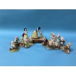 A collection of Royal Doulton Snow White and the Dwarfs (13)