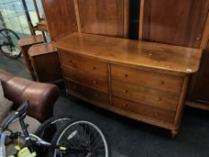 A Willis and Gambier double chest of drawers