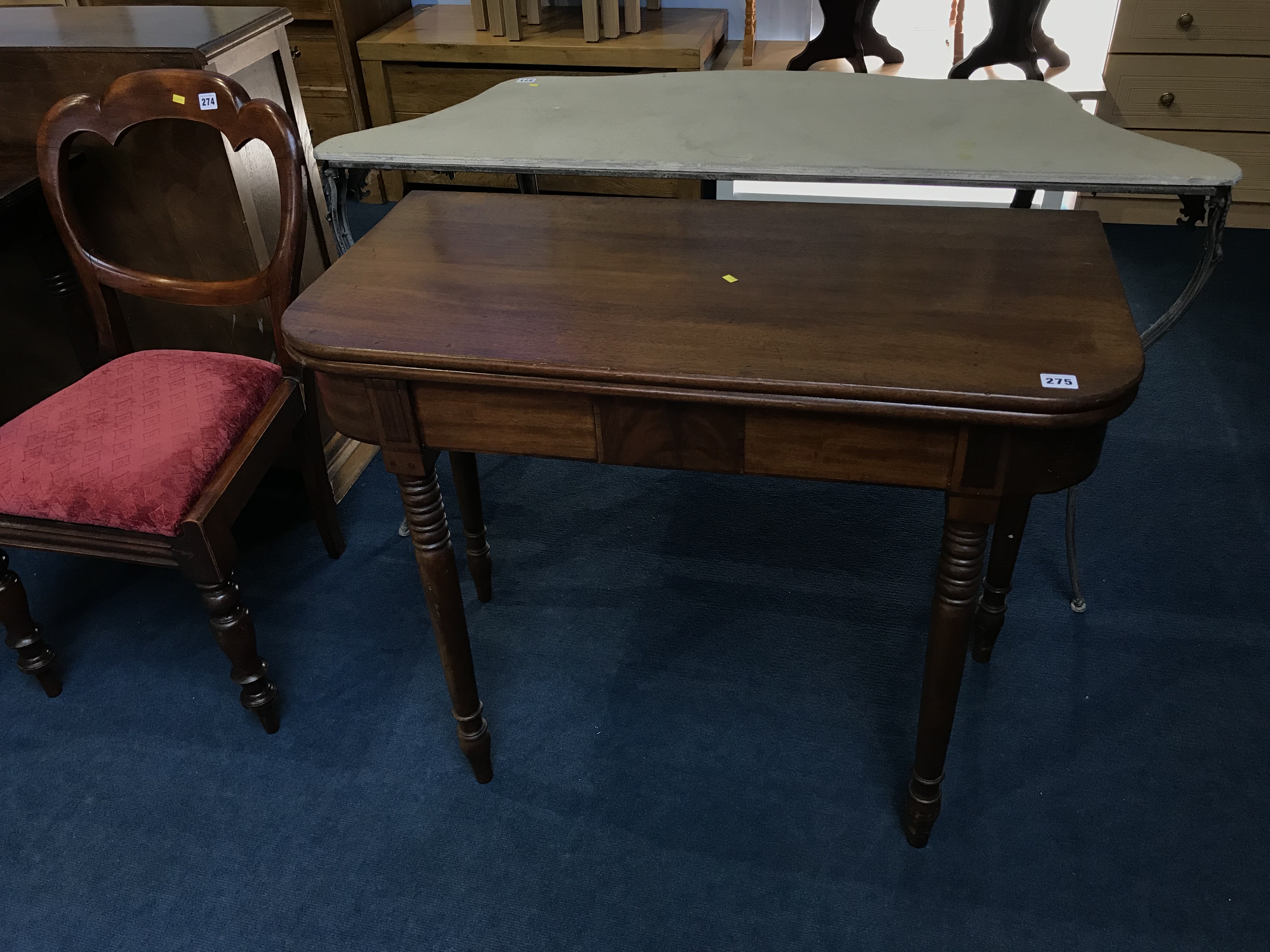 Victorian mahogany tea table