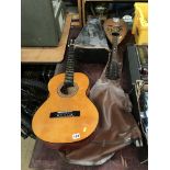 A mandolin and a guitar