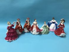 Seven various Royal Doulton figures