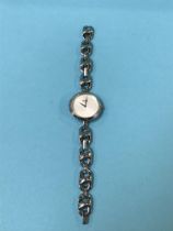 A Ladies stainless steel Boss wristwatch