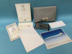 Collection of Concorde memorabilia
