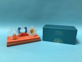 Boxed Lalique 'The Ultimate Collection' scent bottles