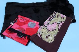 A collection of scarves including Vivienne Westwood, Paul Smith etc