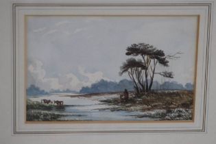 Watercolour, unsigned, 'Landscape', (Antony Van Dyke, Copley Fielding), 14 x 21cm