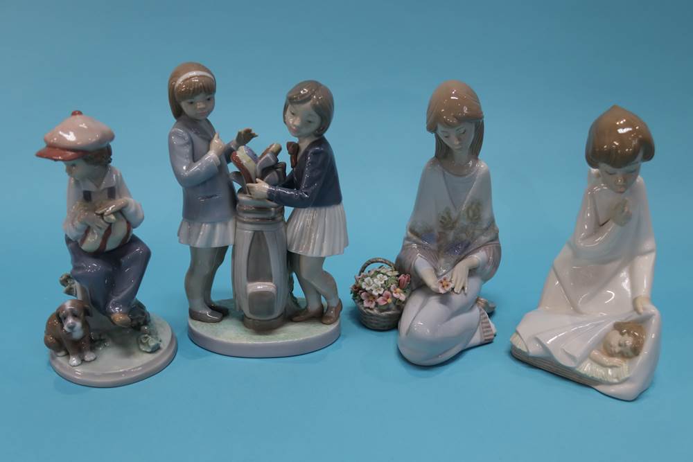 Four Lladro figures