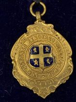 A 9ct gold fob, 13.9g