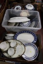 Assorted Losol china etc, in three boxes