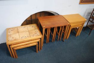 Three nests of tables