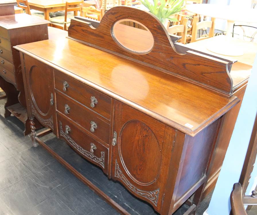 Oak barley twist sideboard