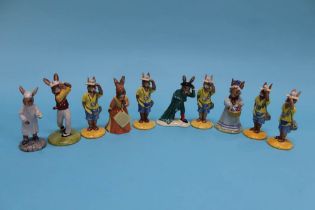 Ten various Royal Doulton Bunnykins
