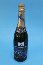 A bottle of Millesime De Venoge champagne, 1999