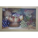 M. Gregory, watercolour, signed, dated 1913, 'Still Life', 24 x 38cm and E.E M***, oil, signed,