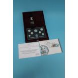 Royal Mint 1996 anniversary set in silver