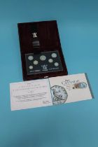 Royal Mint 1996 anniversary set in silver