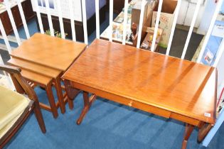 Teak coffee table and nest of tables