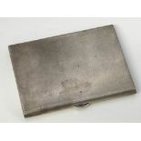 Sterling silver cigarette case, 205g, 6.6oz