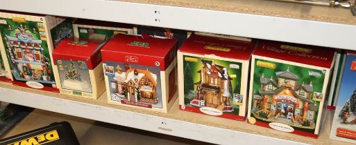 Collection of Lemax Christmas ornaments