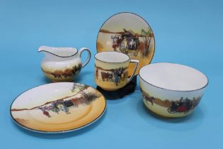 A Royal Doulton 'Coachman' Series Ware tea service