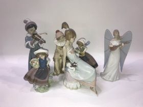 Six Lladro figurines