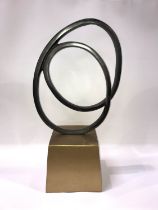 An unsigned modern metalwork sculpture